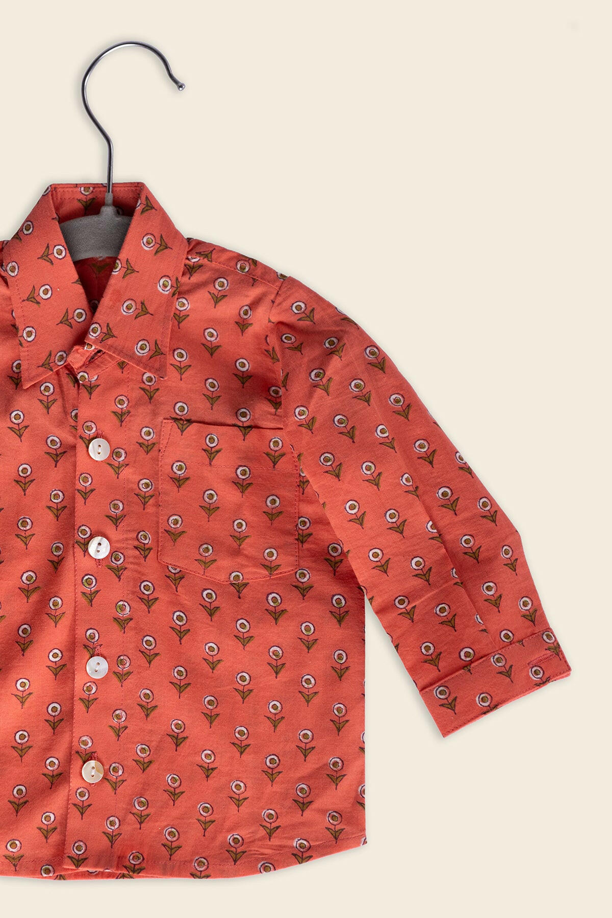 Floral Peach Shirt