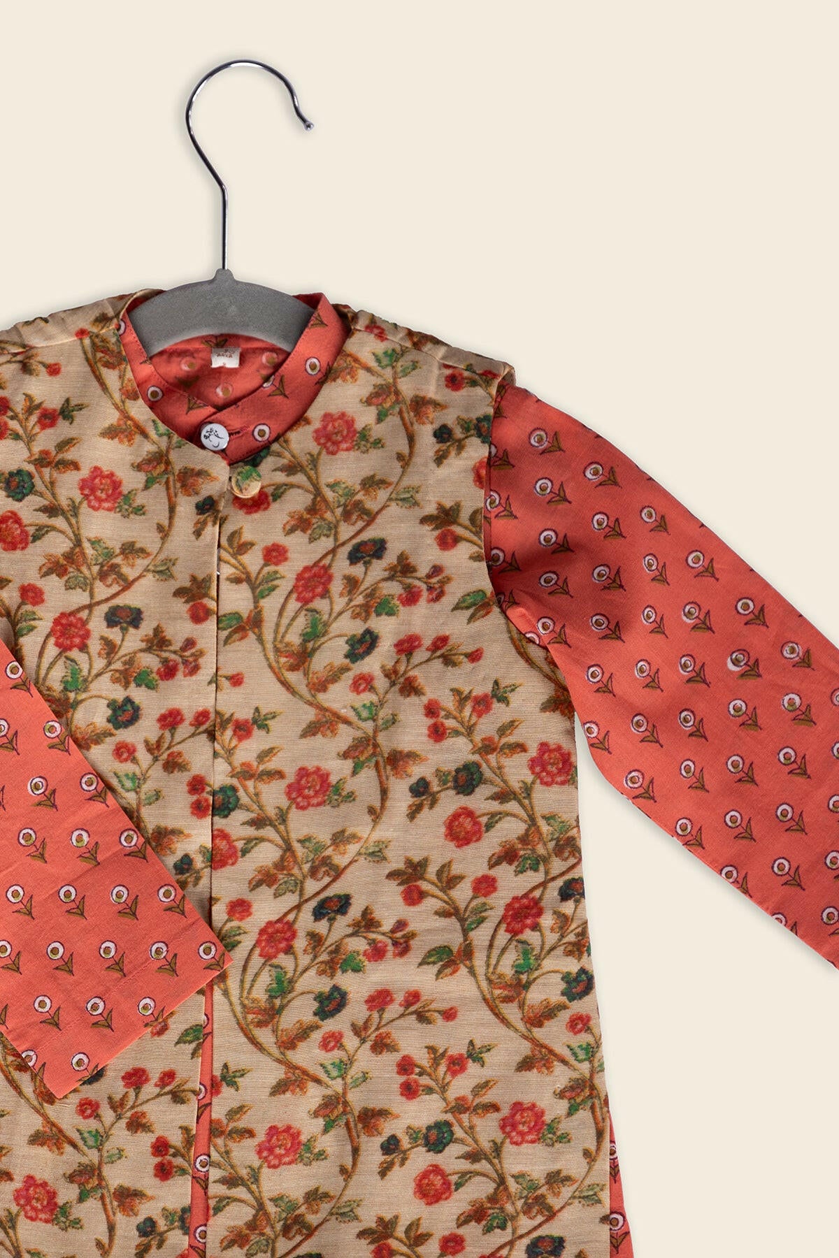 Peach Fuzz Kurta Jacket Set