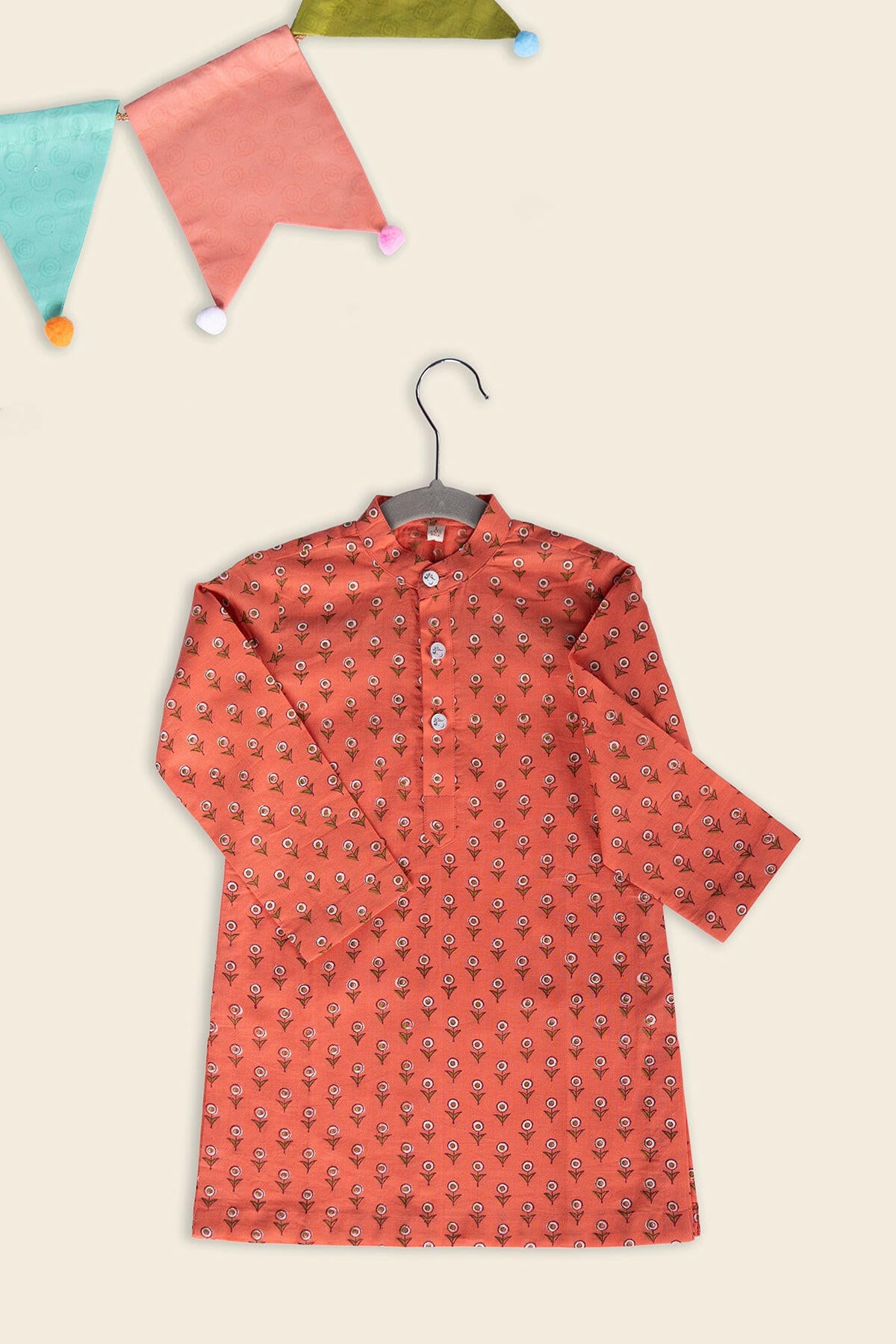 Peach Fuzz Kurta Jacket Set