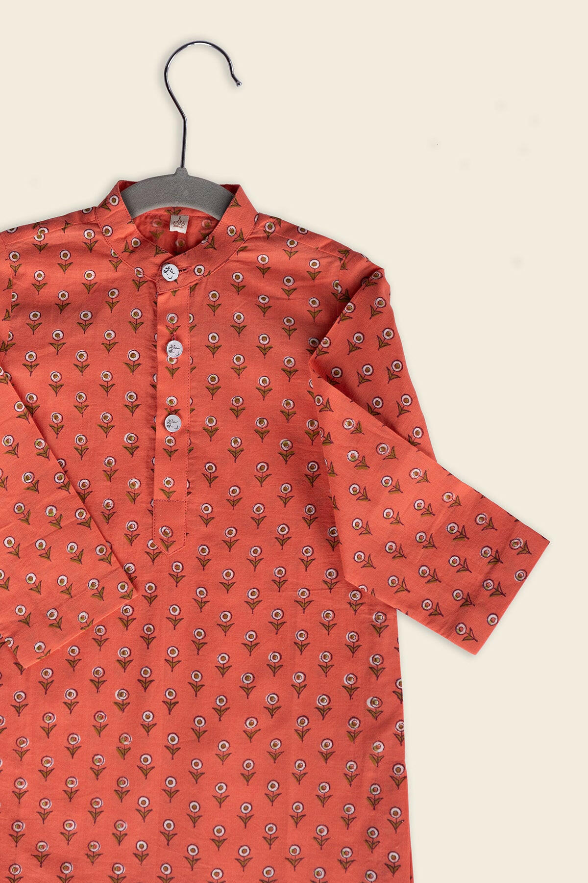 Peach Fuzz Kurta Jacket Set