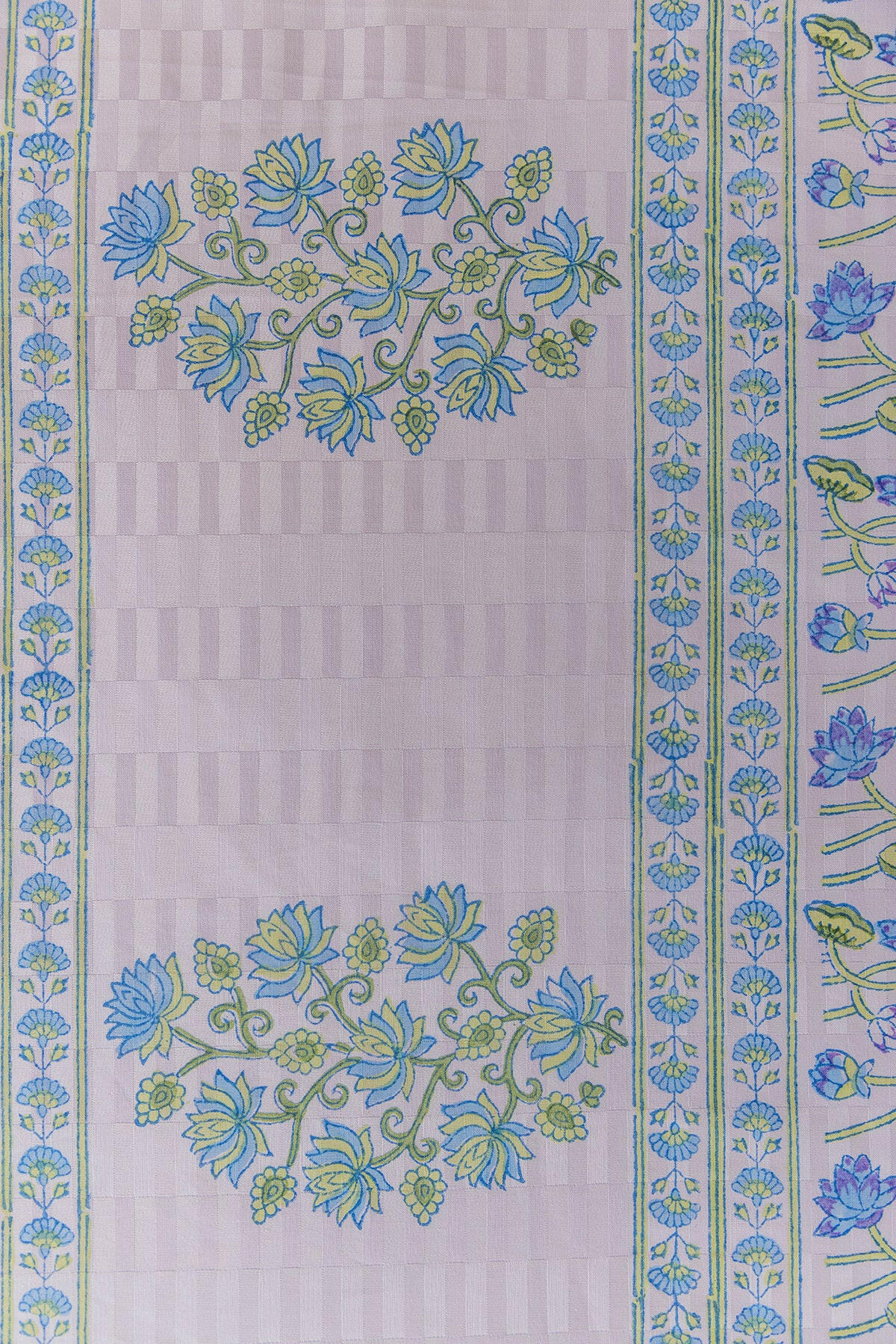 Purple Lotus Cotton Bedcover