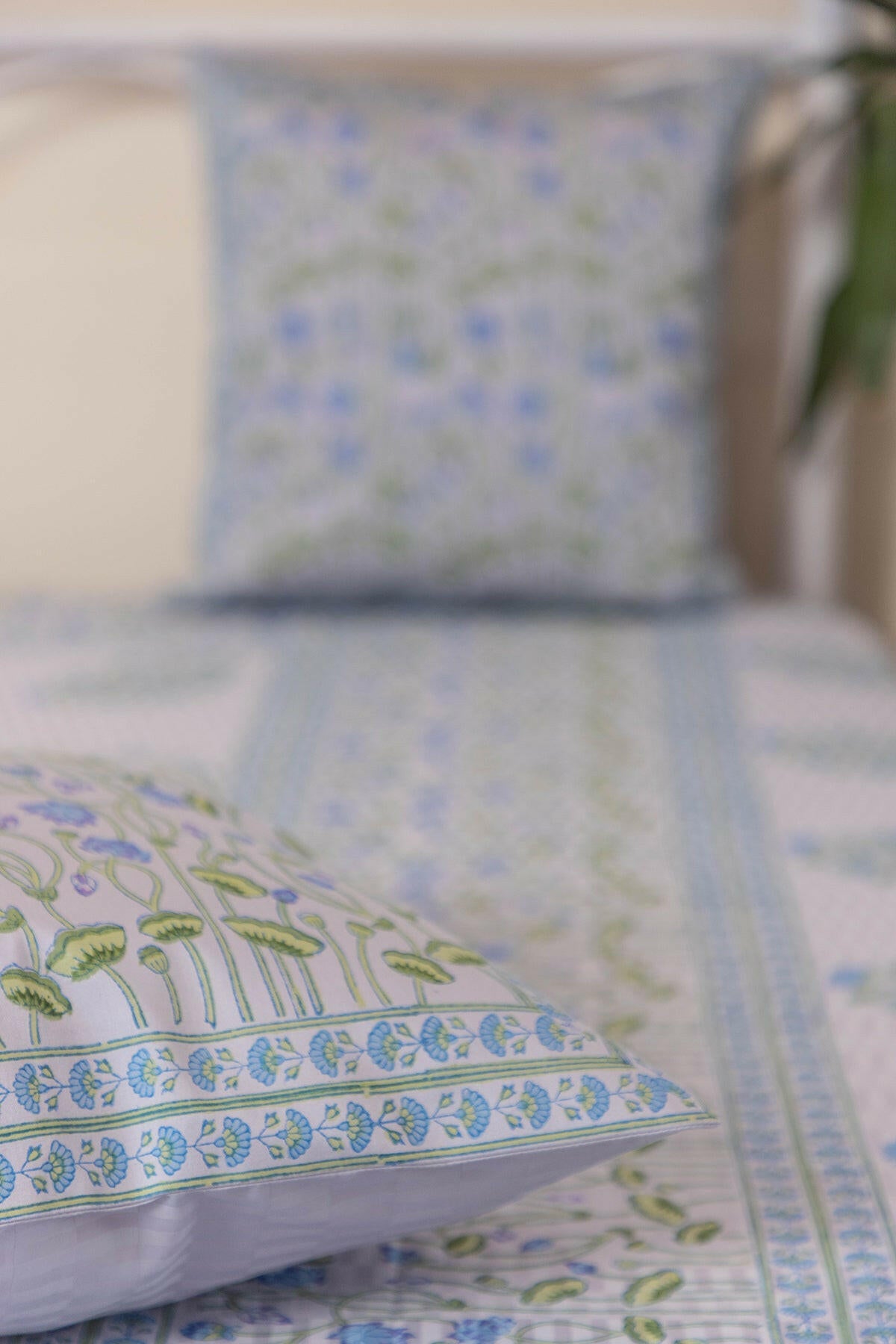 Purple Lotus Cotton Bedcover