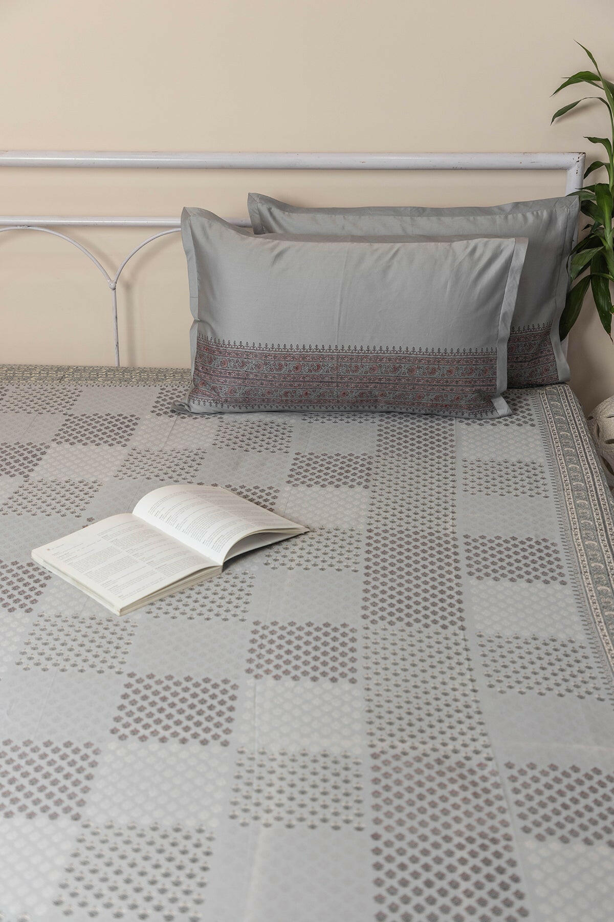 Shadow Grey Cotton Bedcover