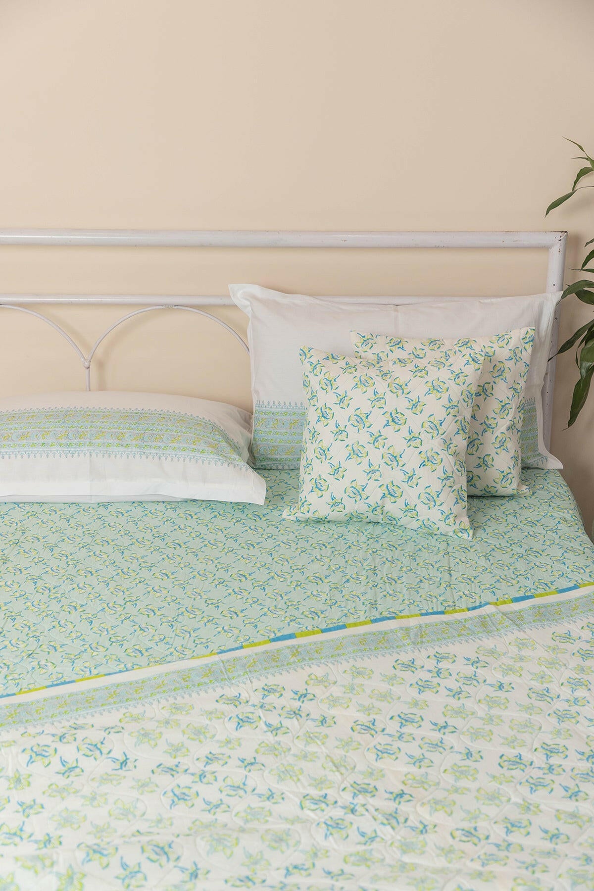 Make Me Blossom Quilted Bedcover