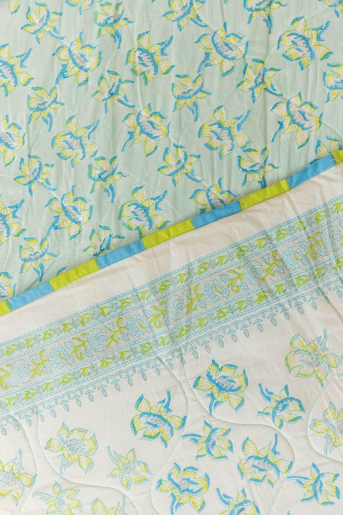 Make Me Blossom Quilted Bedcover