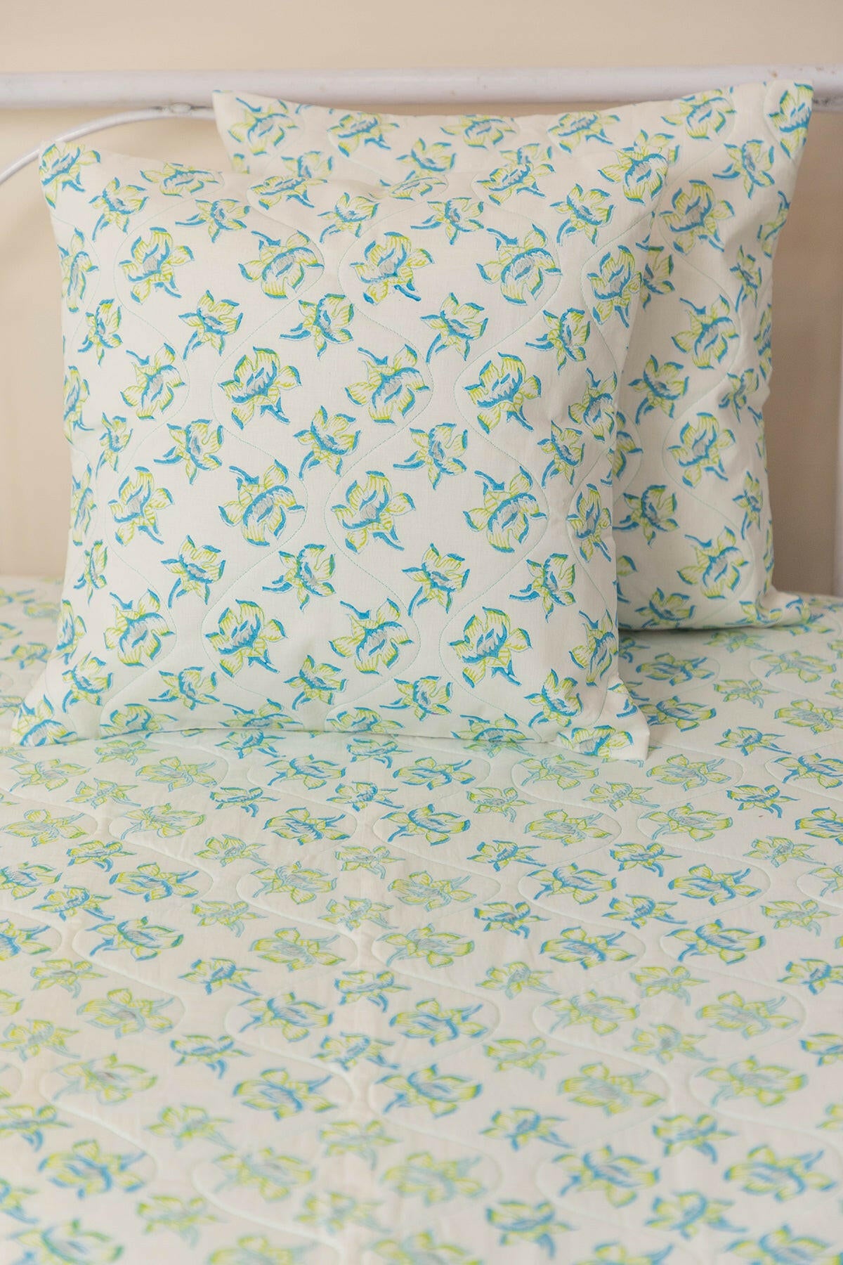 Make Me Blossom Quilted Bedcover