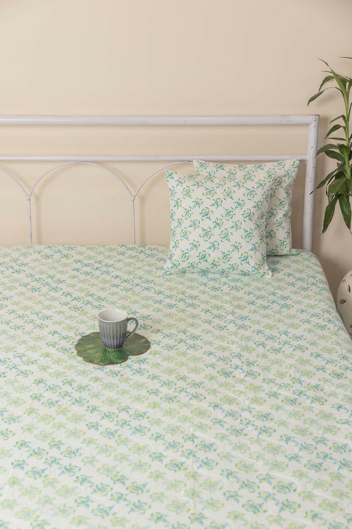 Make Me Blossom Quilted Bedcover