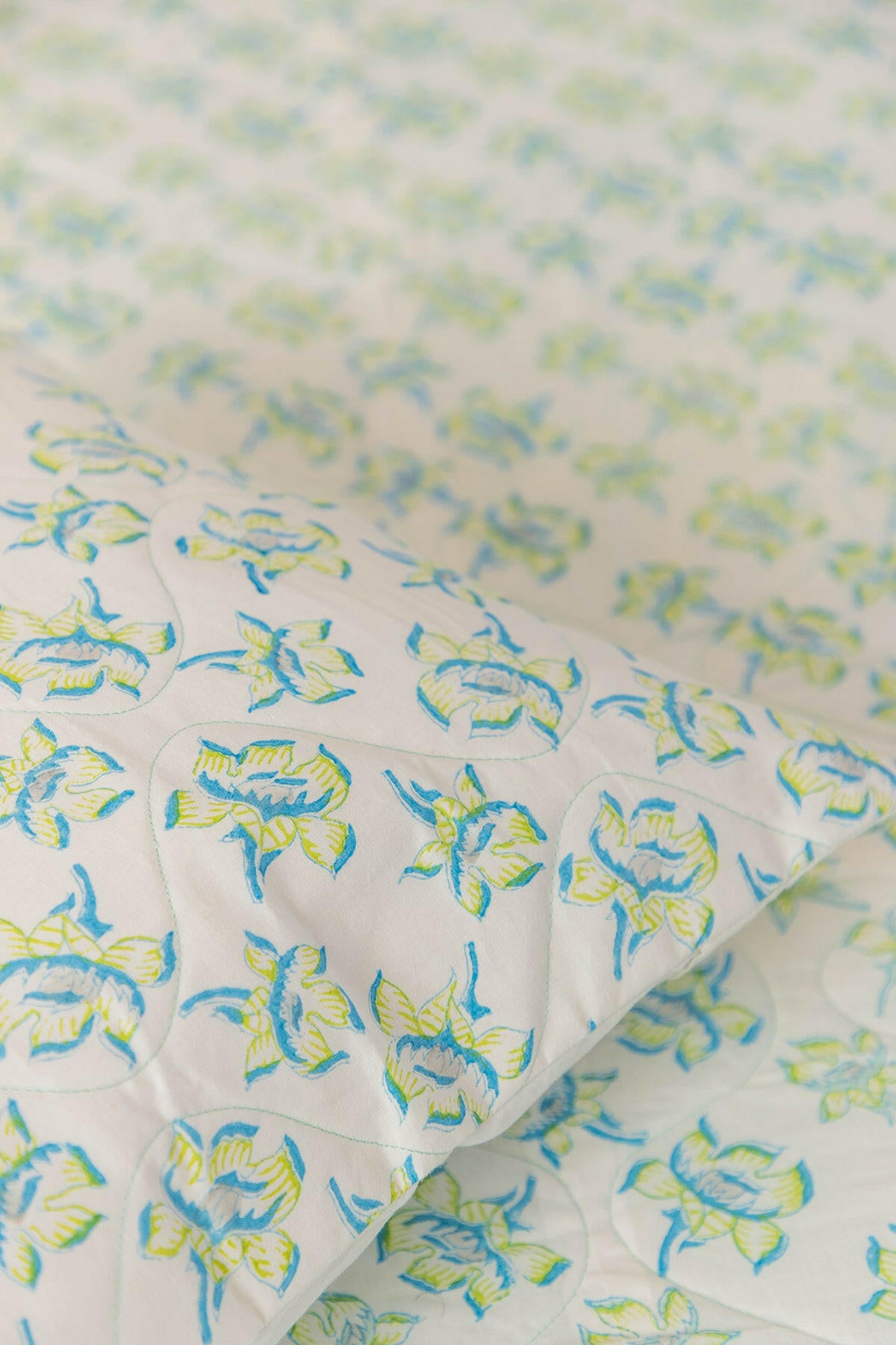 Make Me Blossom Quilted Bedcover