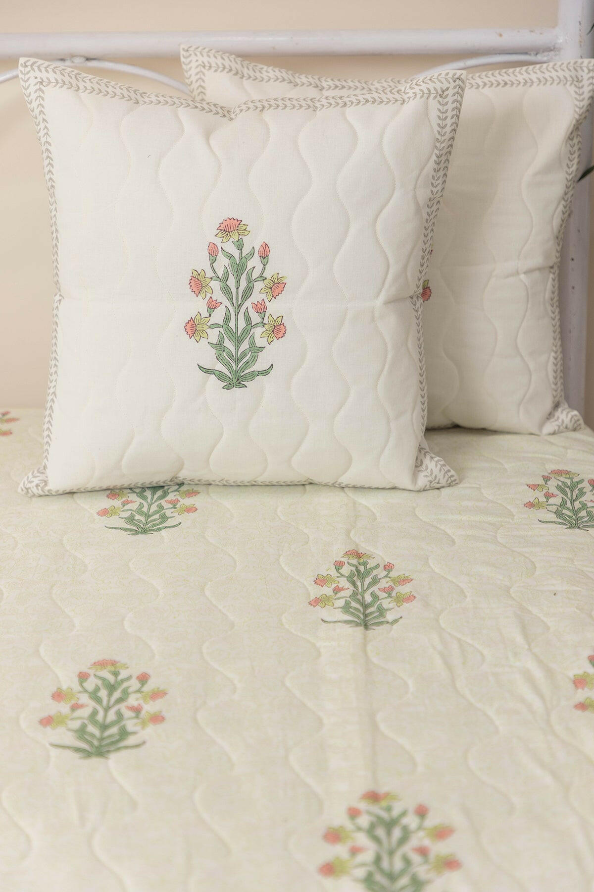 Flower Feast Quilted Bedcover