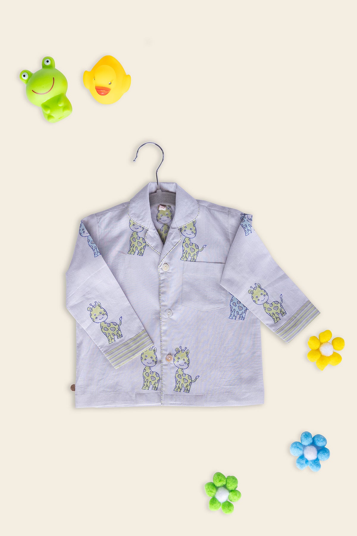 Grey Giraffe Kids Night Suit