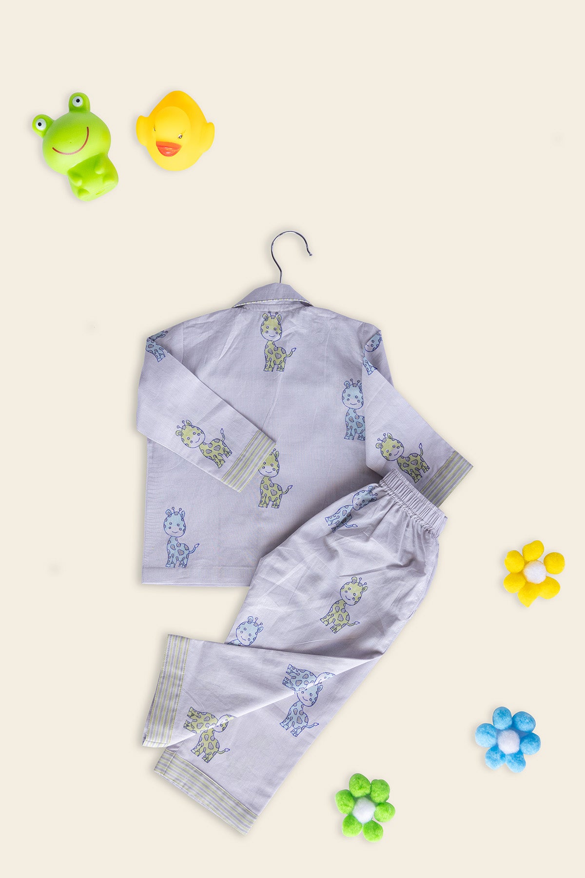 Grey Giraffe Kids Night Suit