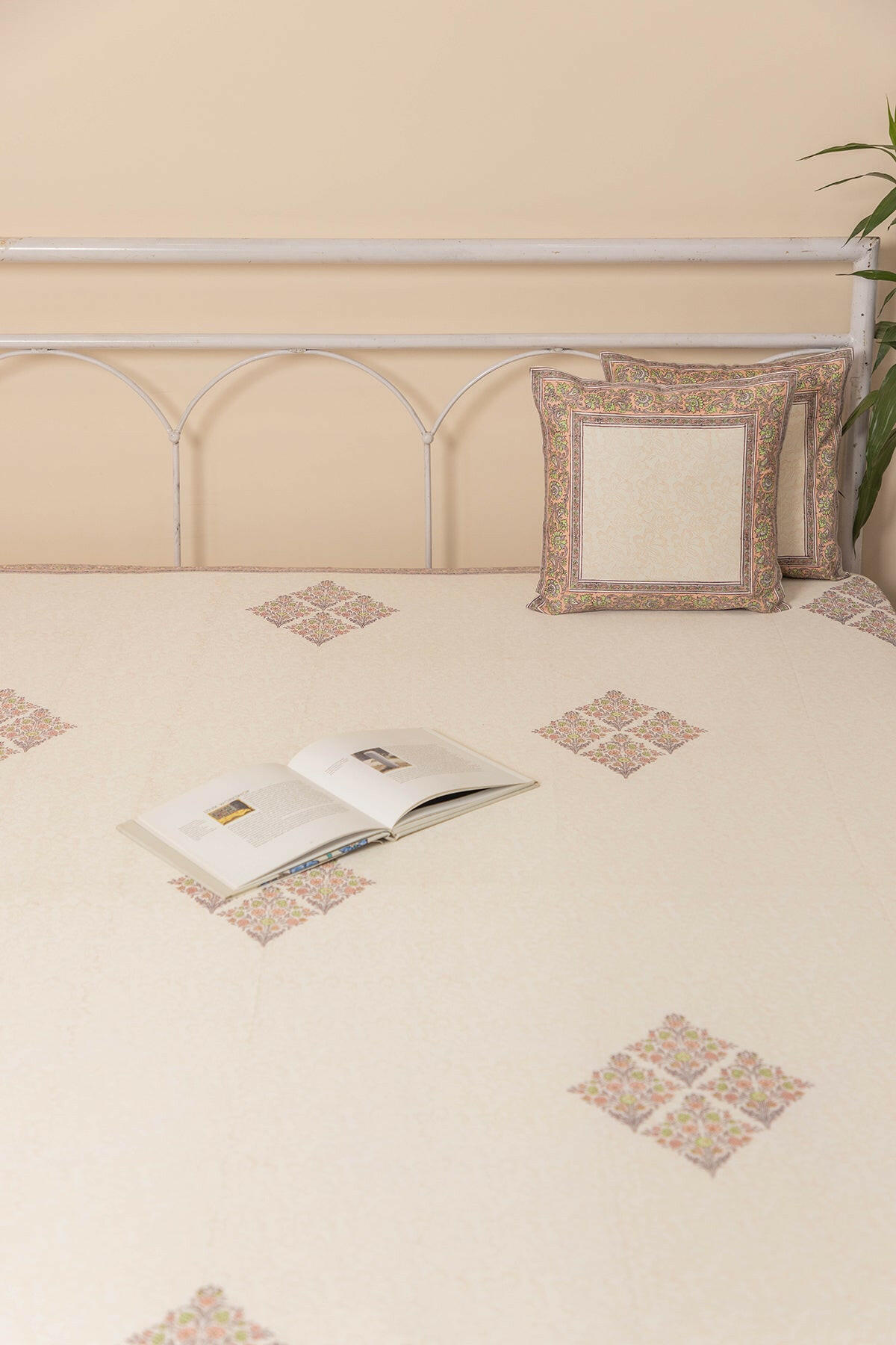 Lily White Cotton Bedcover