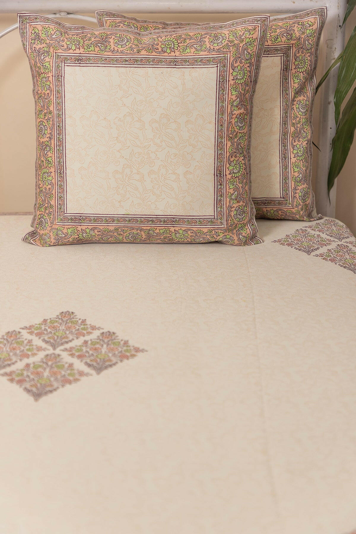 Lily White Cotton Bedcover