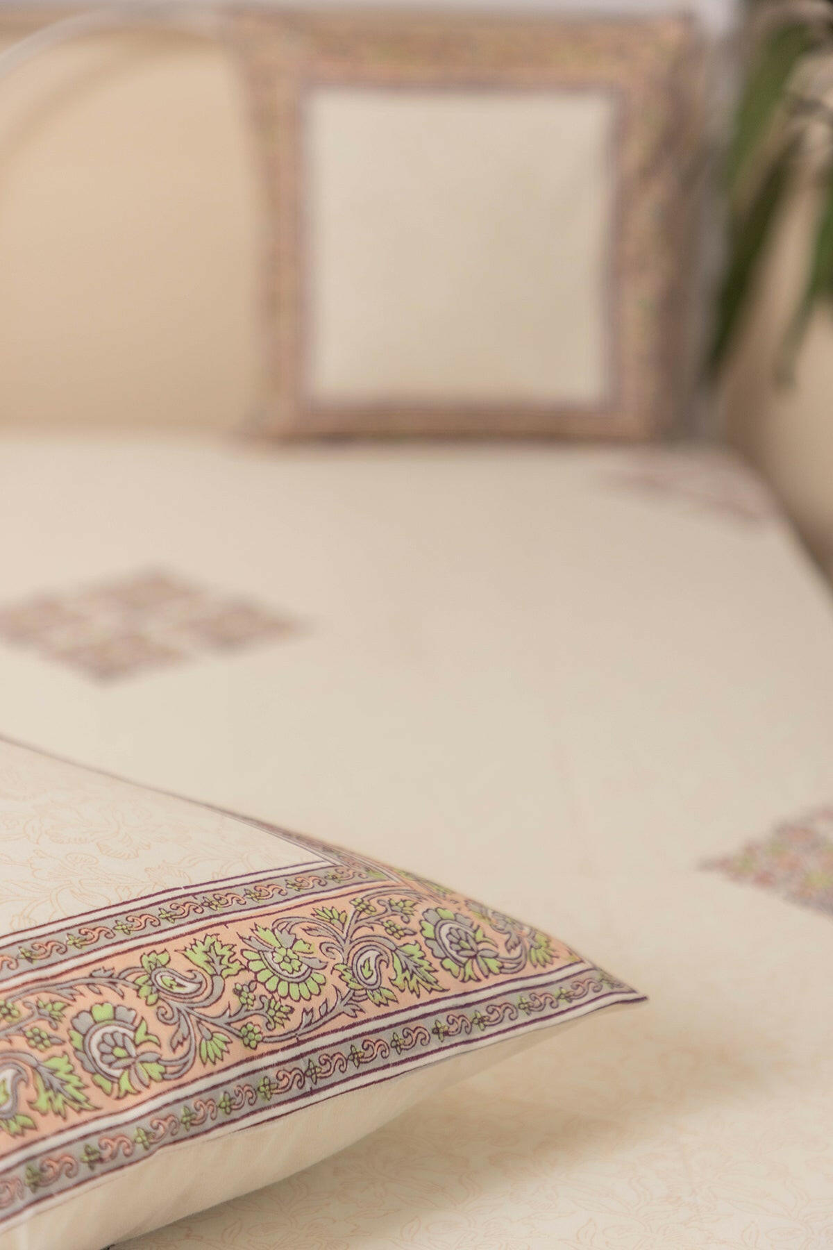 Lily White Cotton Bedcover