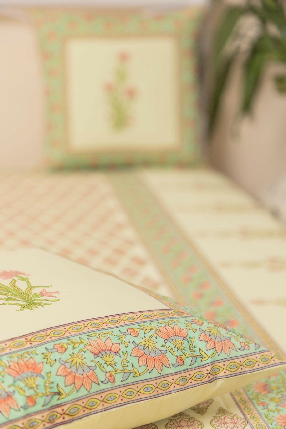 Illuminating Yellow Cotton Bedcover