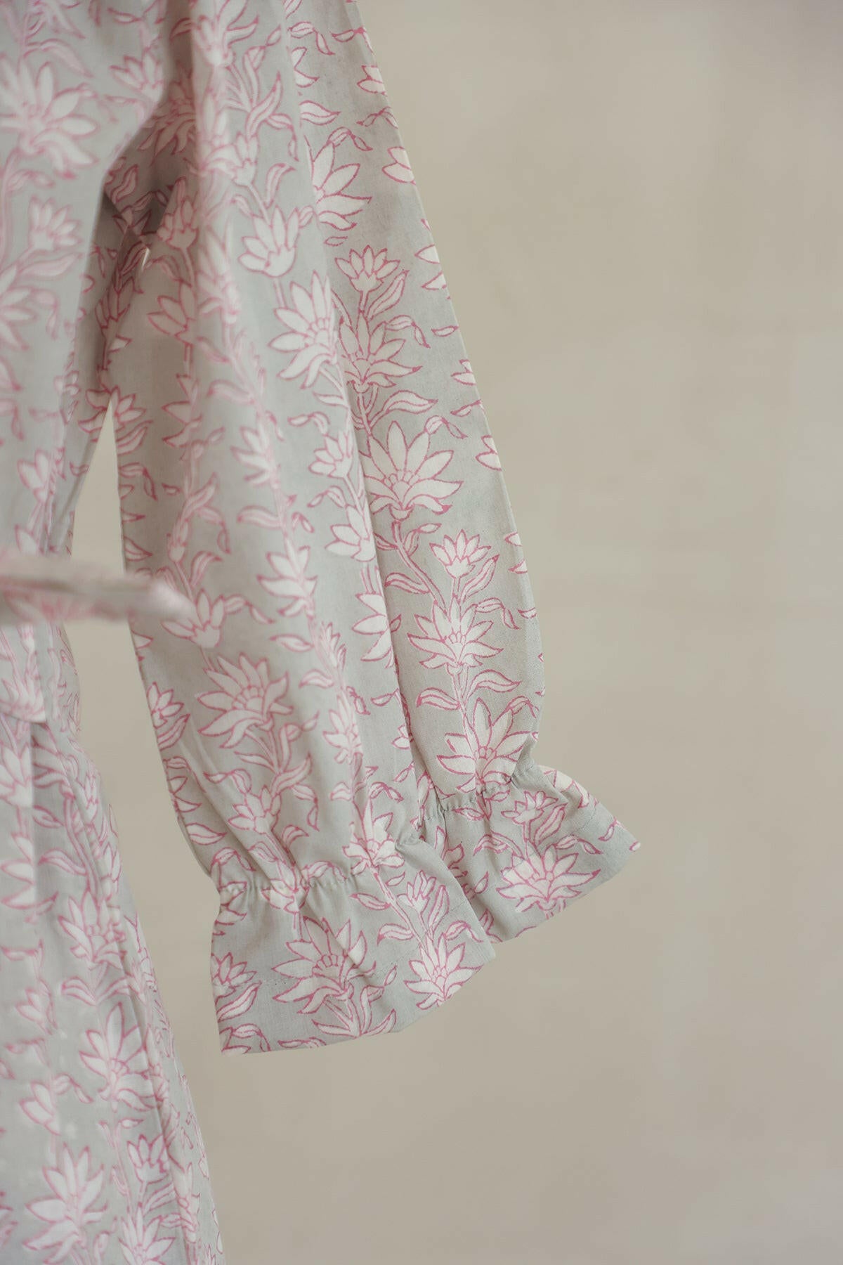Grey Hand Block Printed Co-ord Set