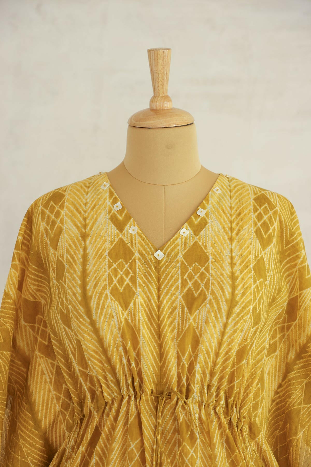 Lemon Mustard Kaftan Co-ord Set