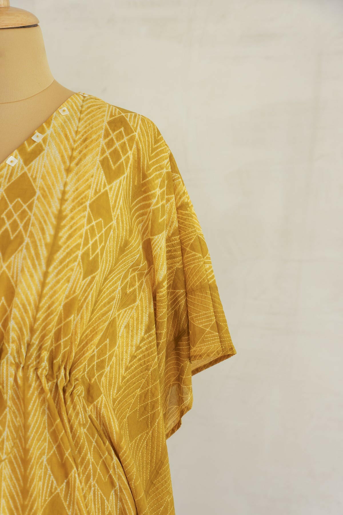 Lemon Mustard Kaftan Co-ord Set