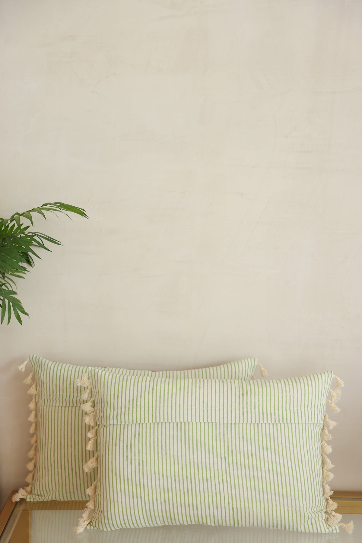 Jade & Cherry Cotton Cushion Cover
