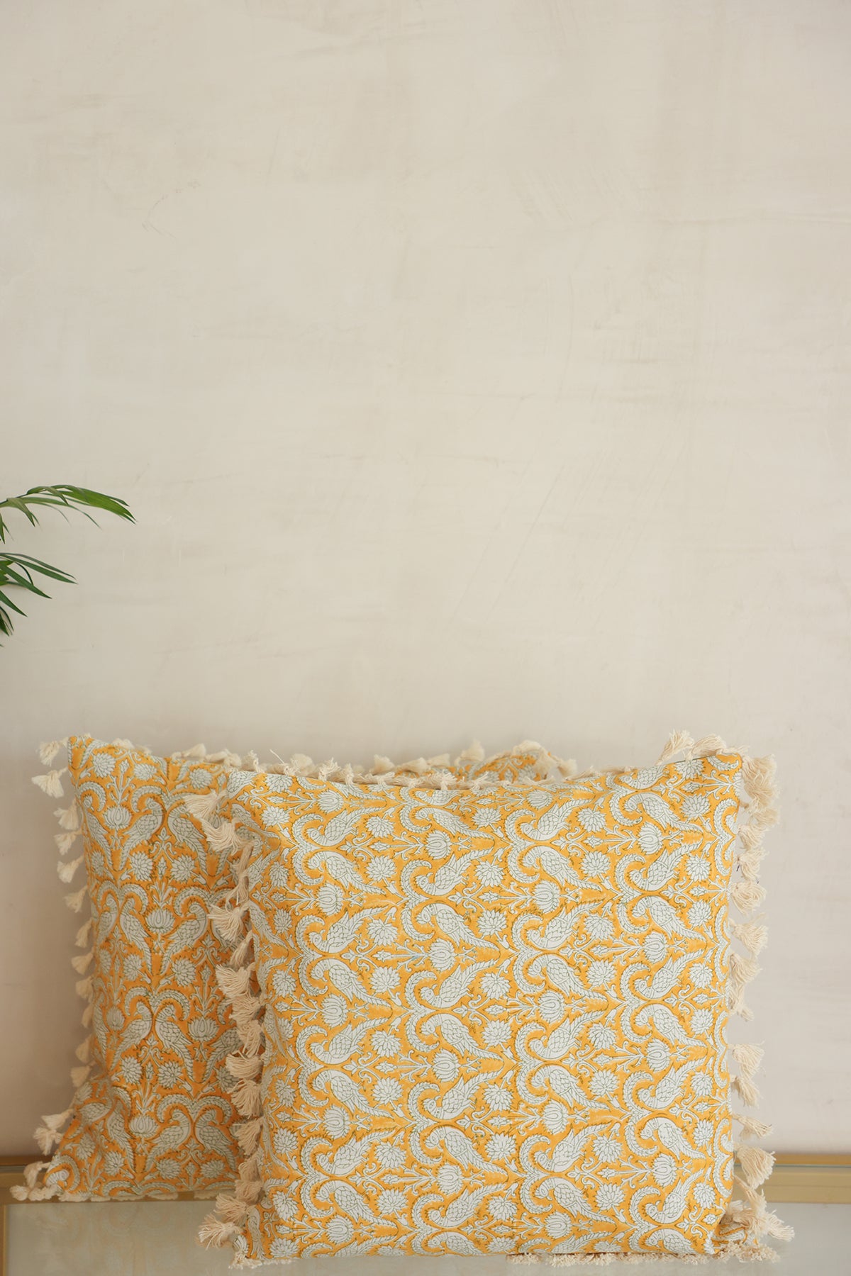 Yellow Parrot Cushion Cover Set