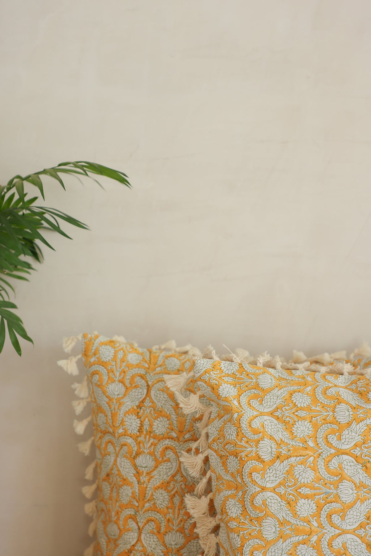 Yellow Parrot Cushion Cover Set