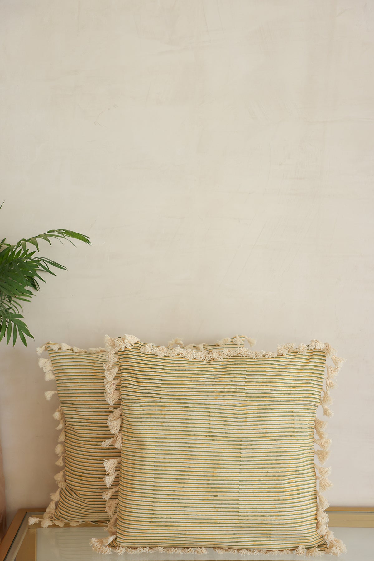Yellow Parrot Cushion Cover Set