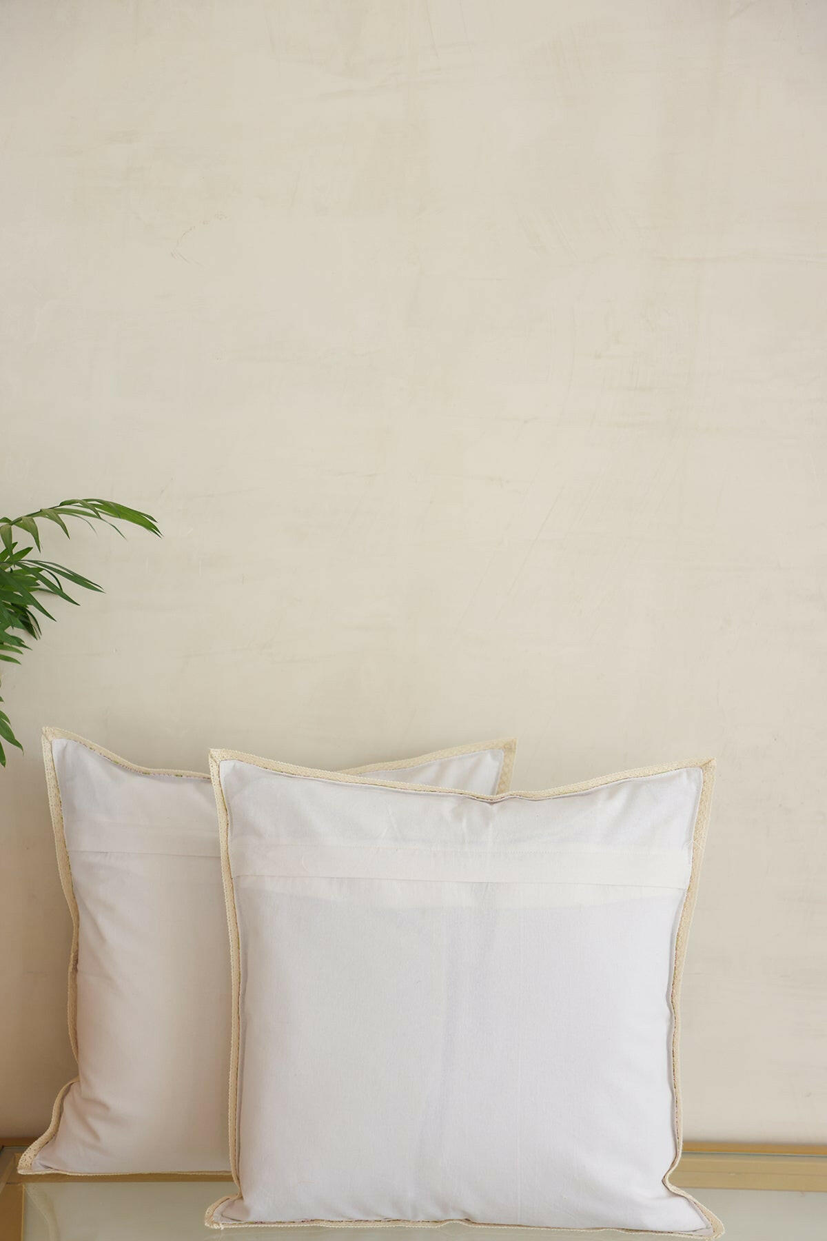 Green Parrot Cotton Cushion Cover
