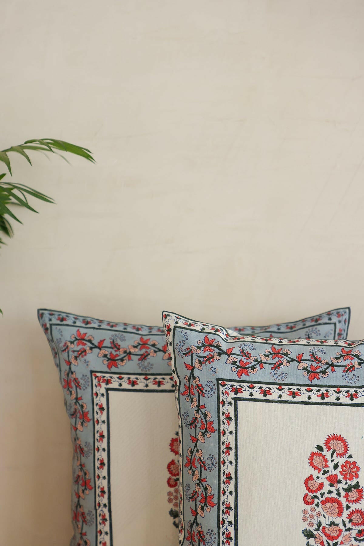Floral Cotton Cushion Cover Set
