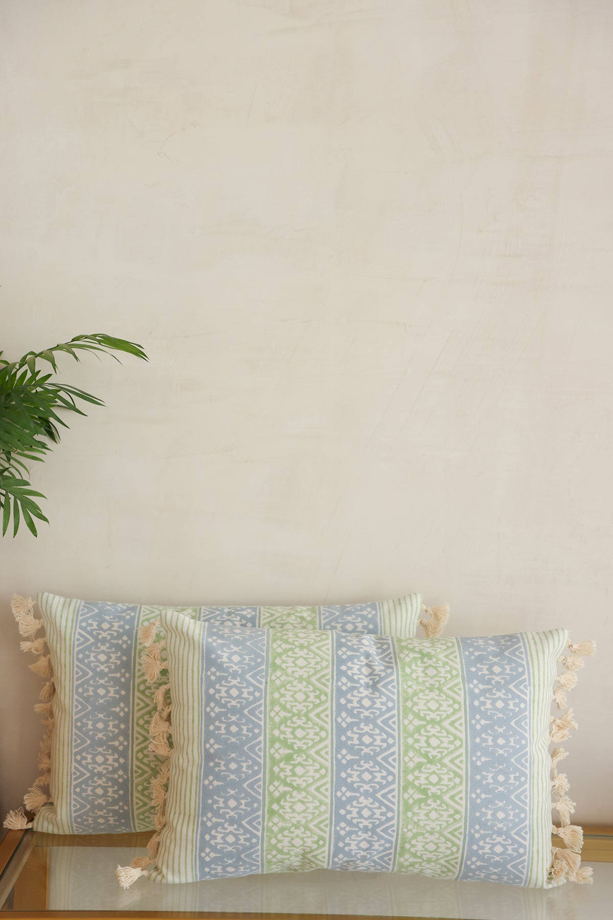 Art Deco Cotton Cushion Cover Set