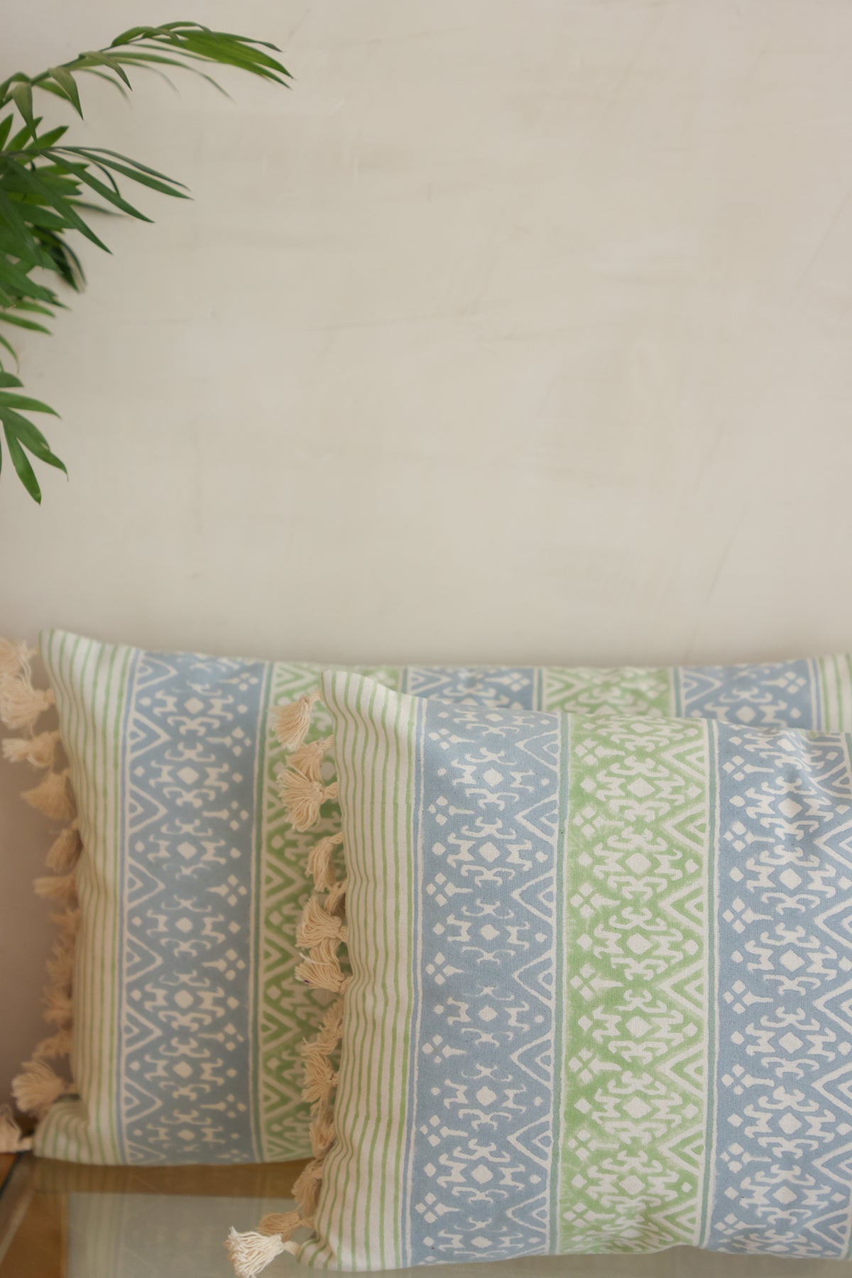 Art Deco Cotton Cushion Cover Set