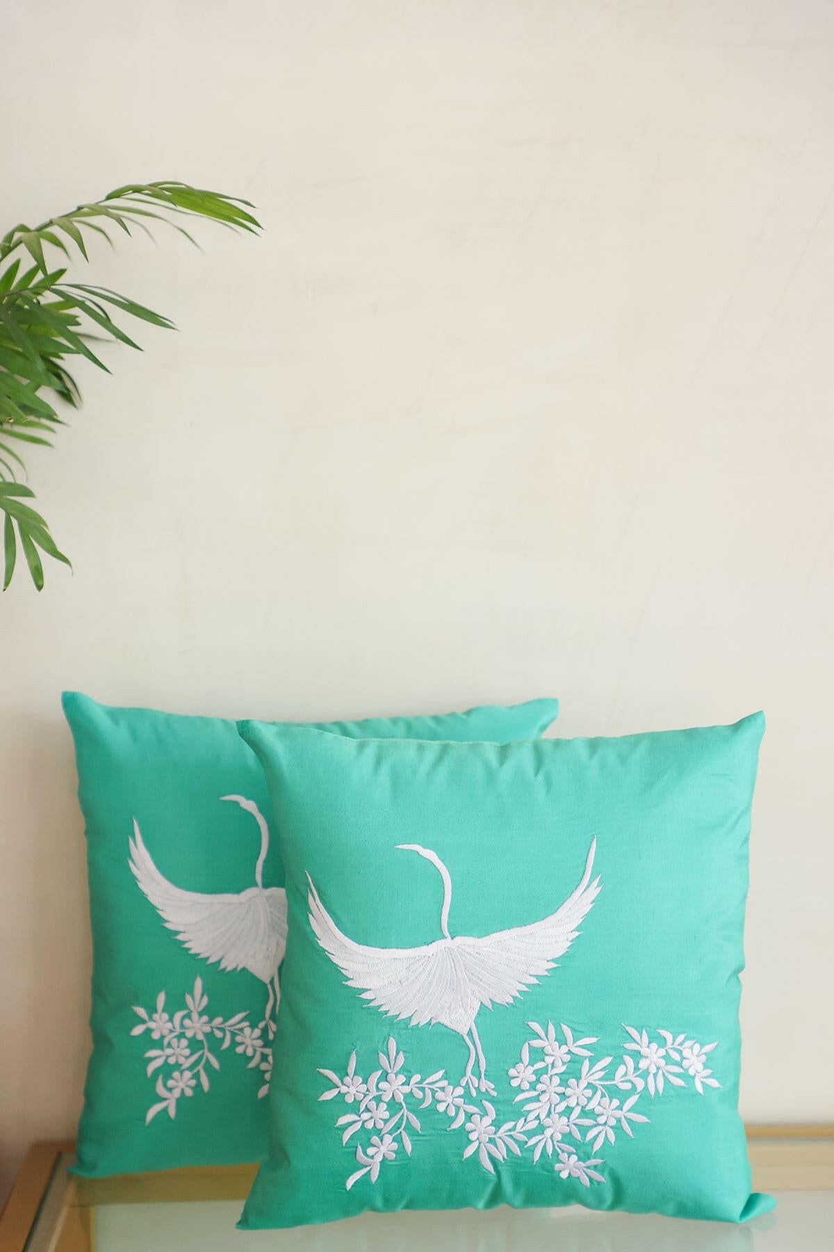 Greenery Bird Cushion Set