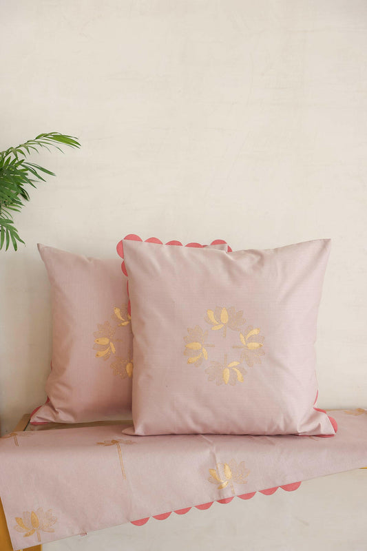 Tender Peach Cushion & Runner Set