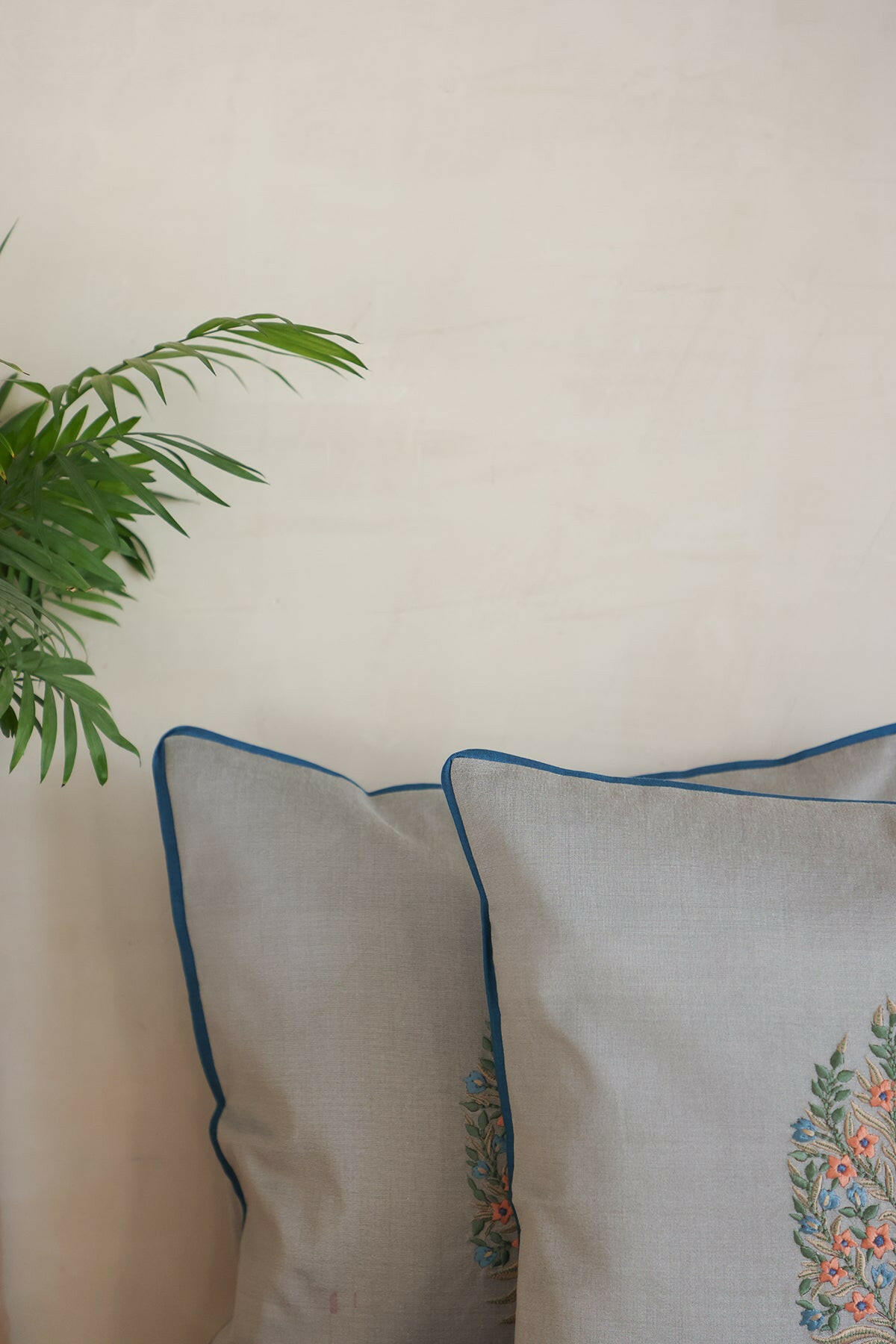 Blue & Grey Cushion Runner Set