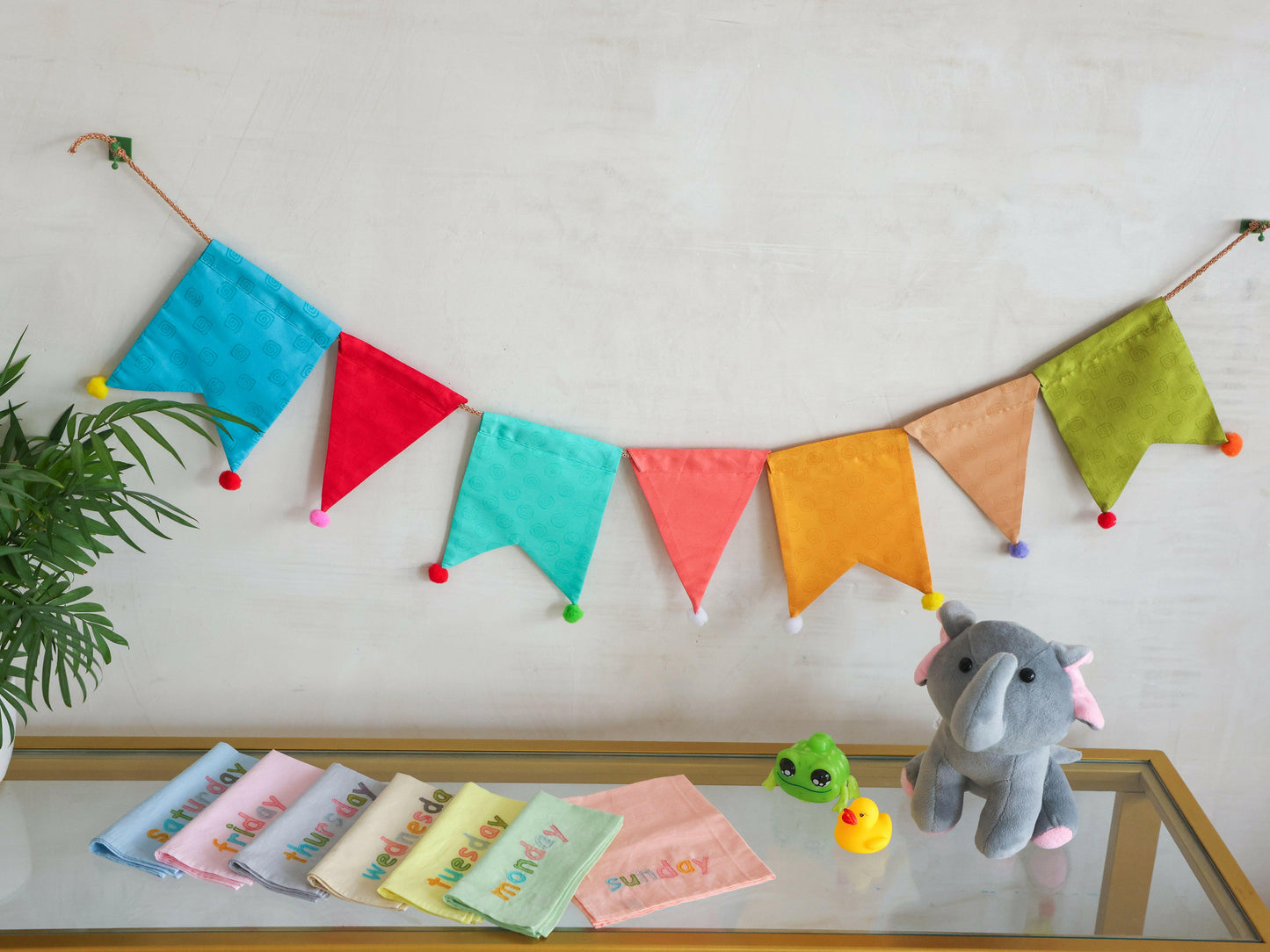 Weekday Napkin and Bunting Set