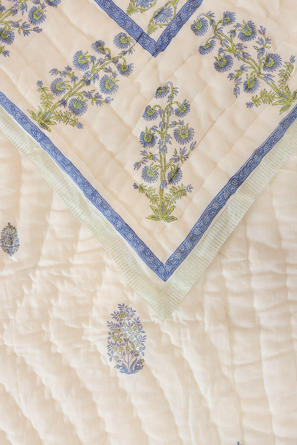 Persian Jewel Blue Cotton Quilt