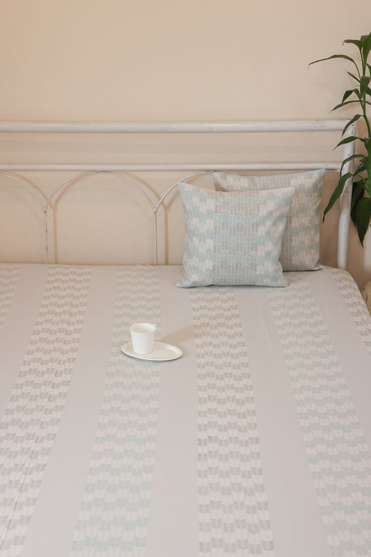 Grey Monochromatic Cotton Bedcover