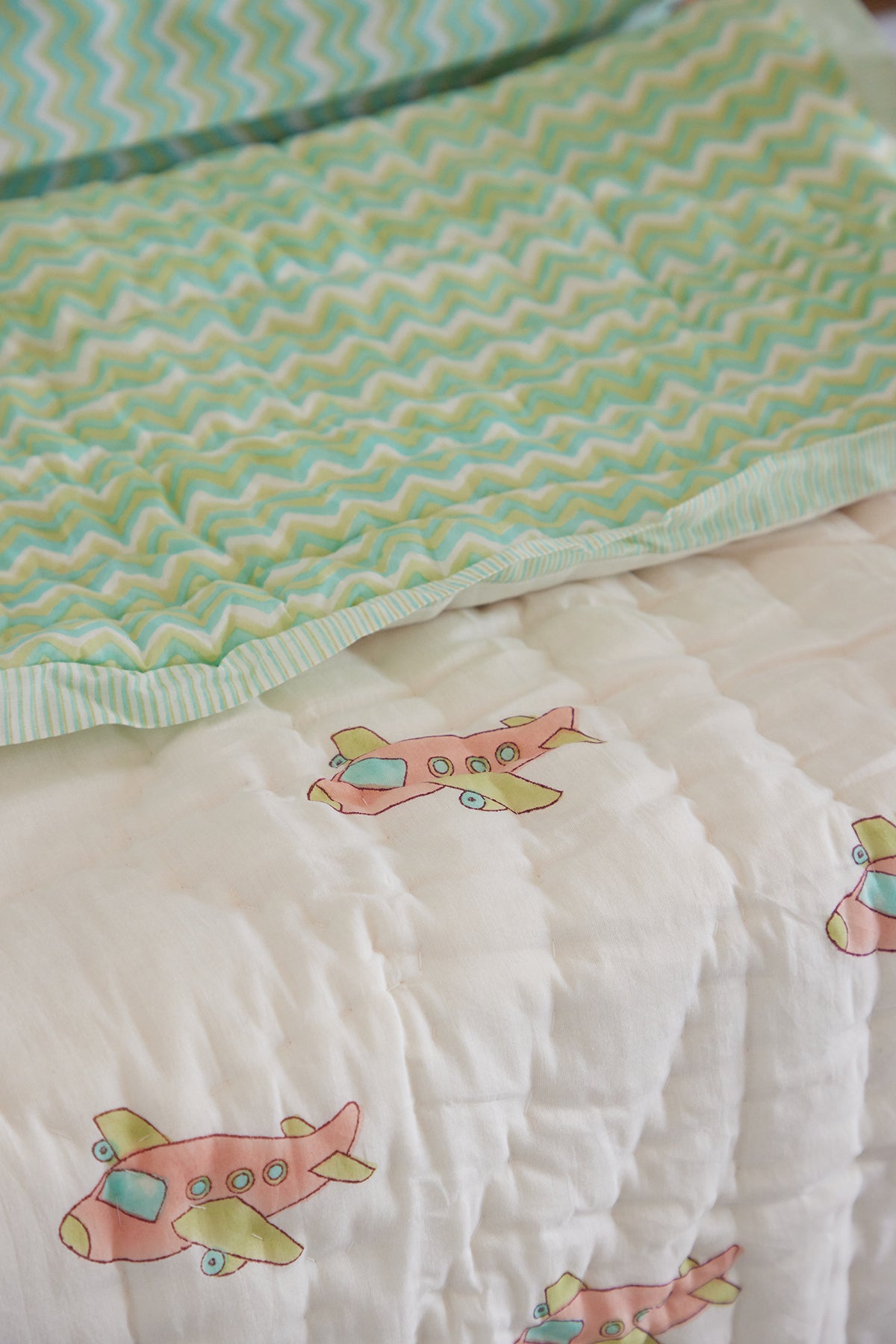 Baby Boeing Baby Quilt