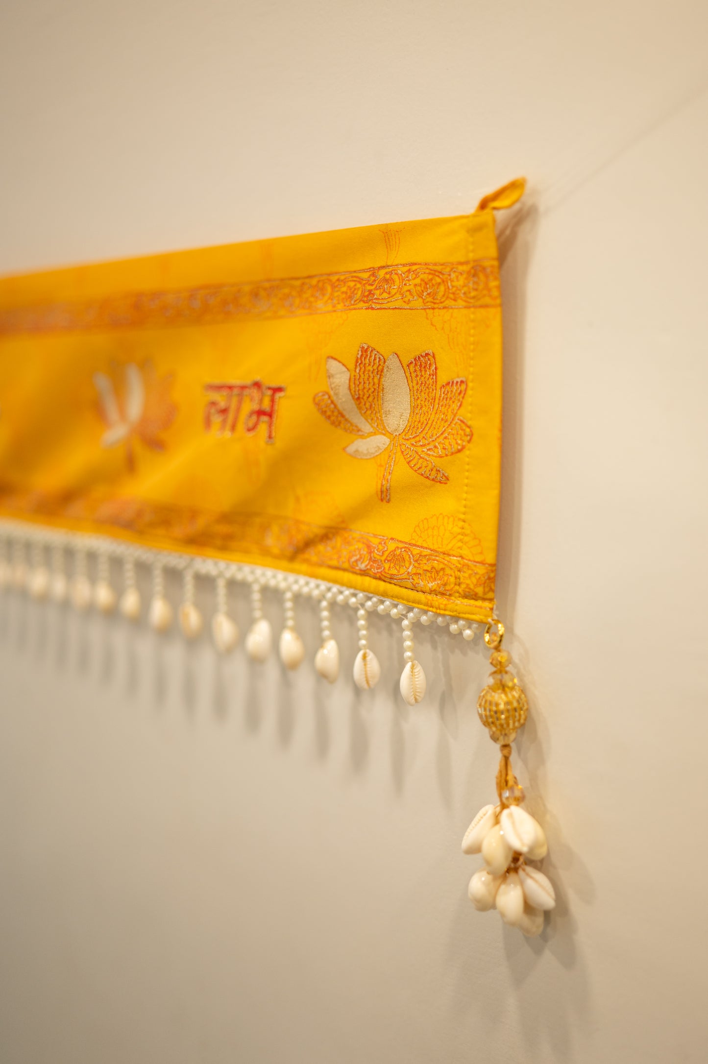 Festive Toran | Festive Subh Labh Yellow Bunting