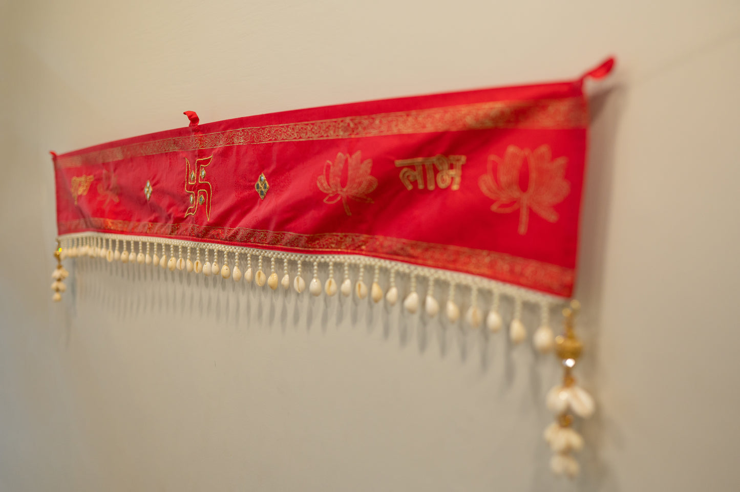 Festive Toran | Festive Subh Labh Red Bunting