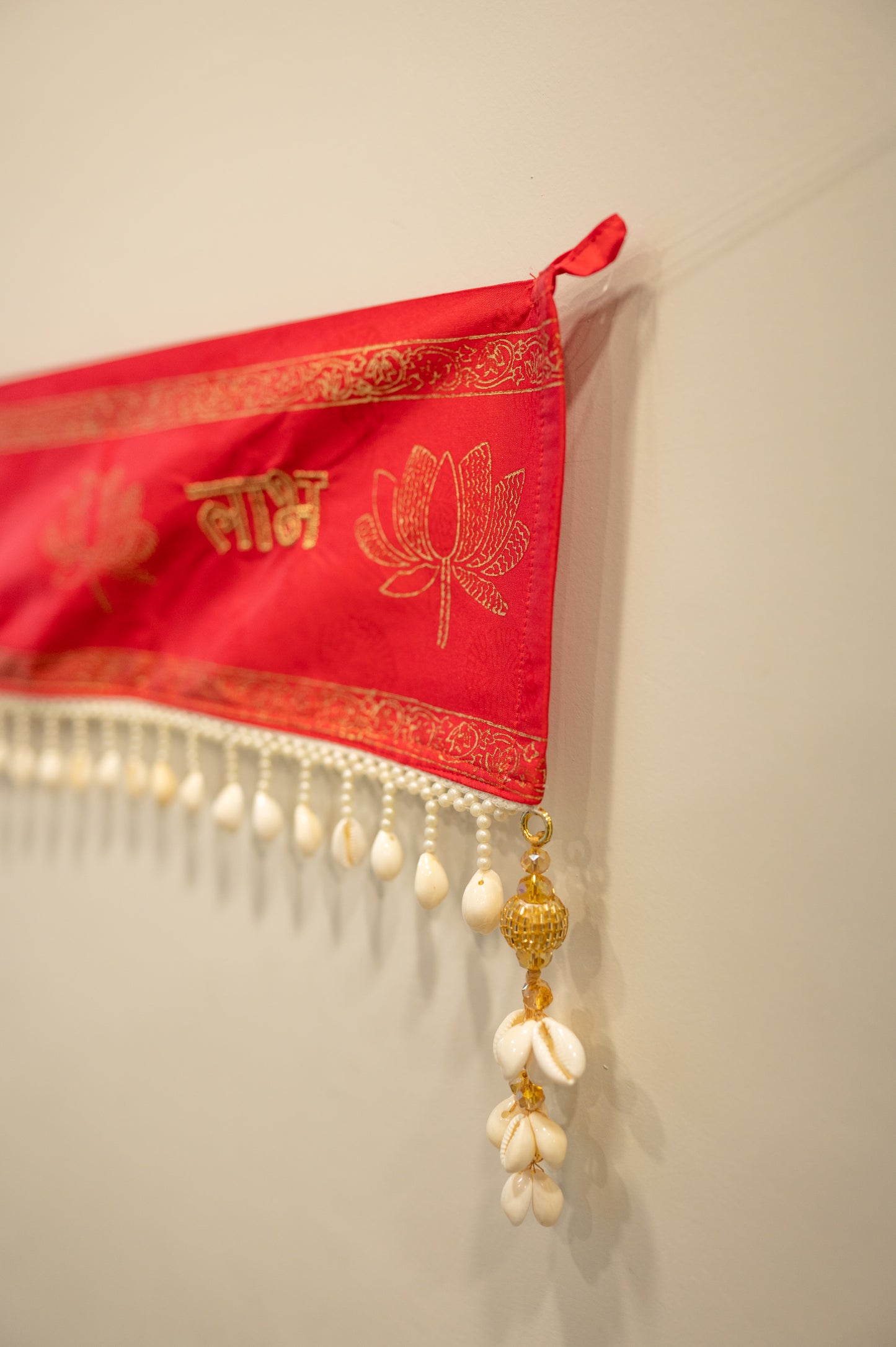 Festive Toran | Festive Subh Labh Red Bunting