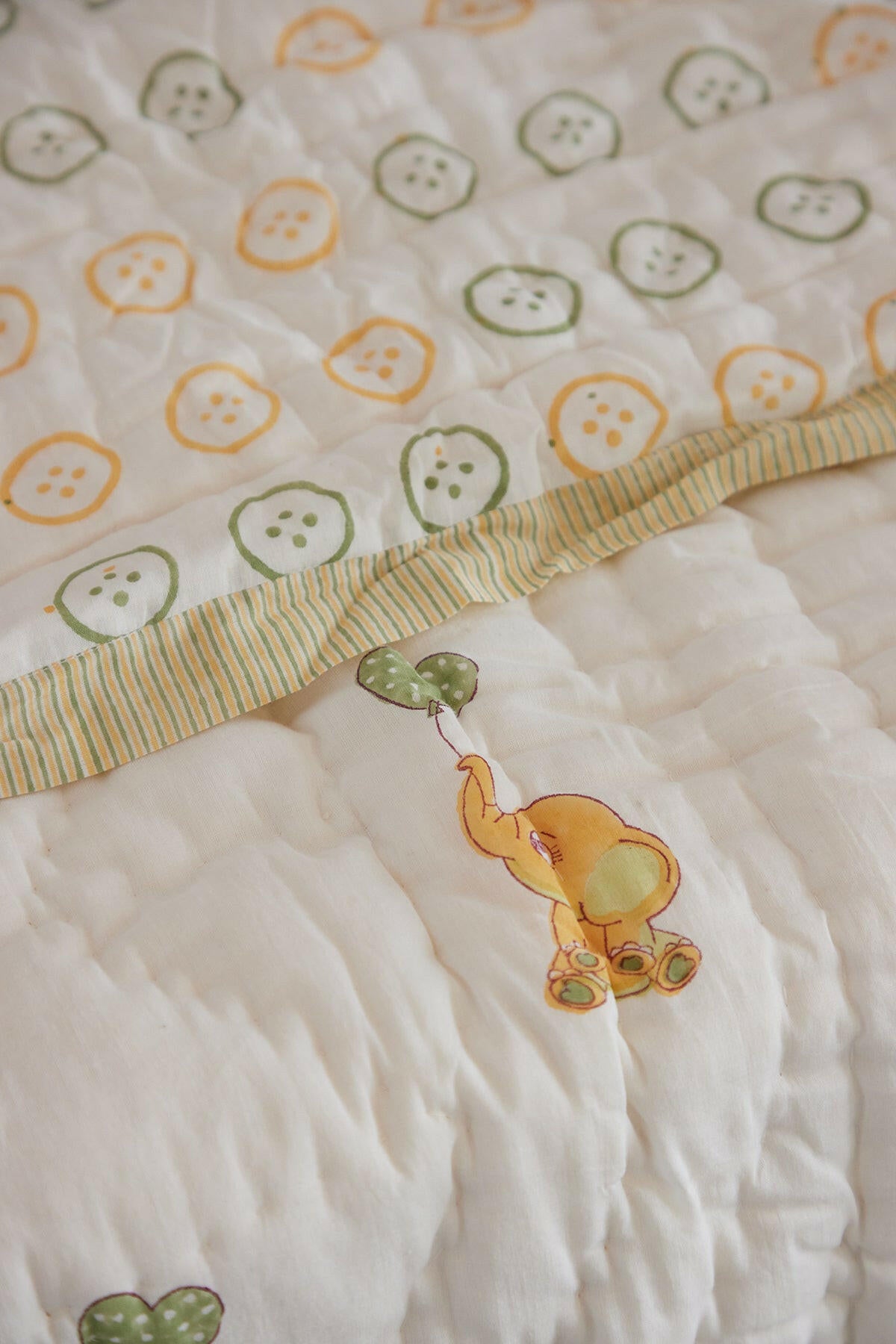 Ellie The Elephant Cot Set
