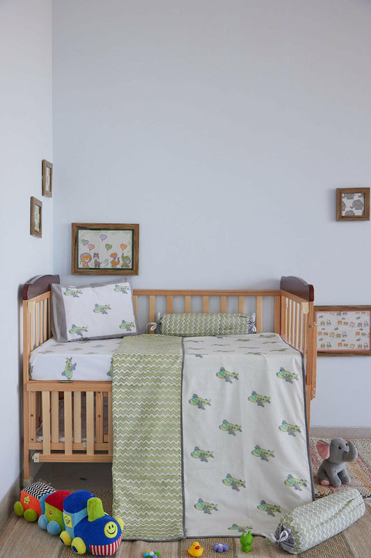 Get Jet Go Super Wings Cot Set