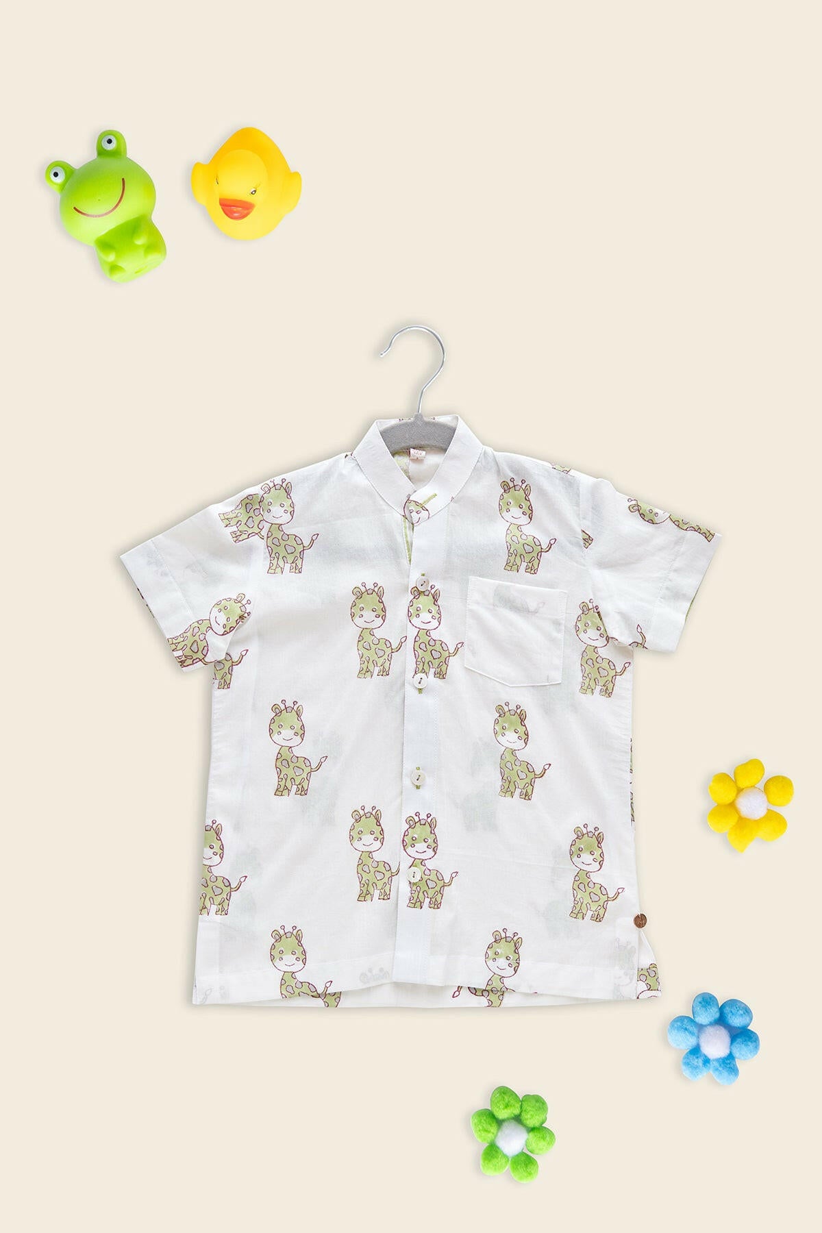 Lime Green Giraffe Shirt