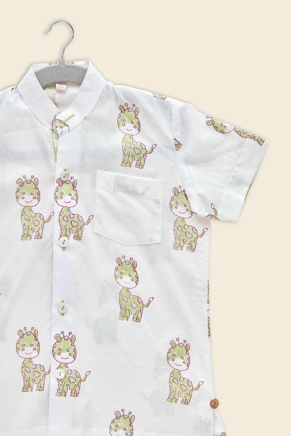 Lime Green Giraffe Shirt