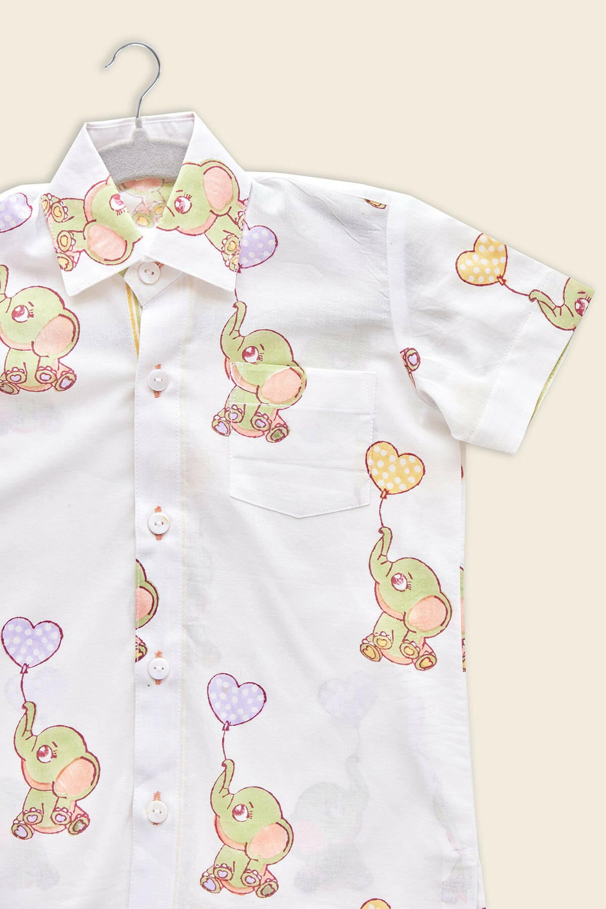 Spring Green Elephant Shirt