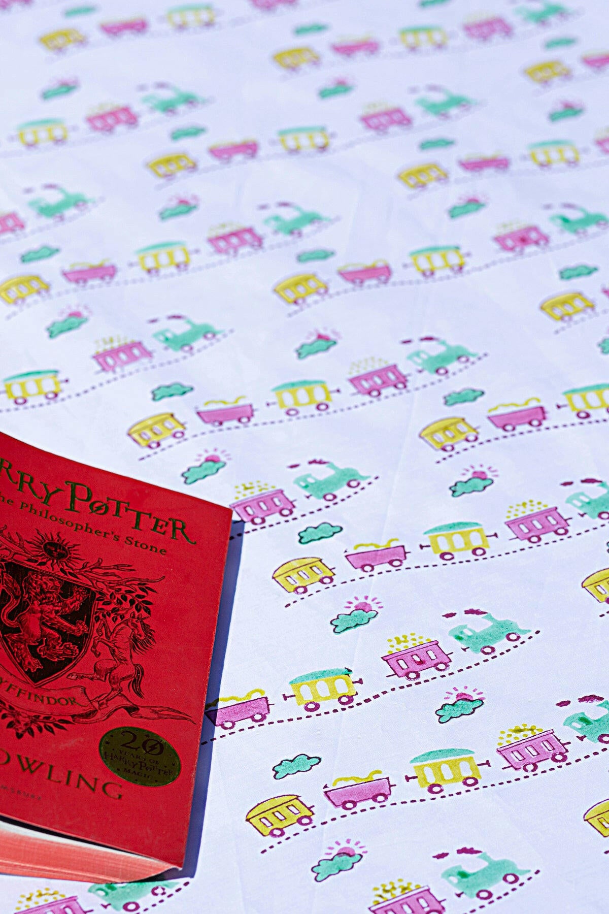 The Raspberry Train Kids Bedsheet - Adya