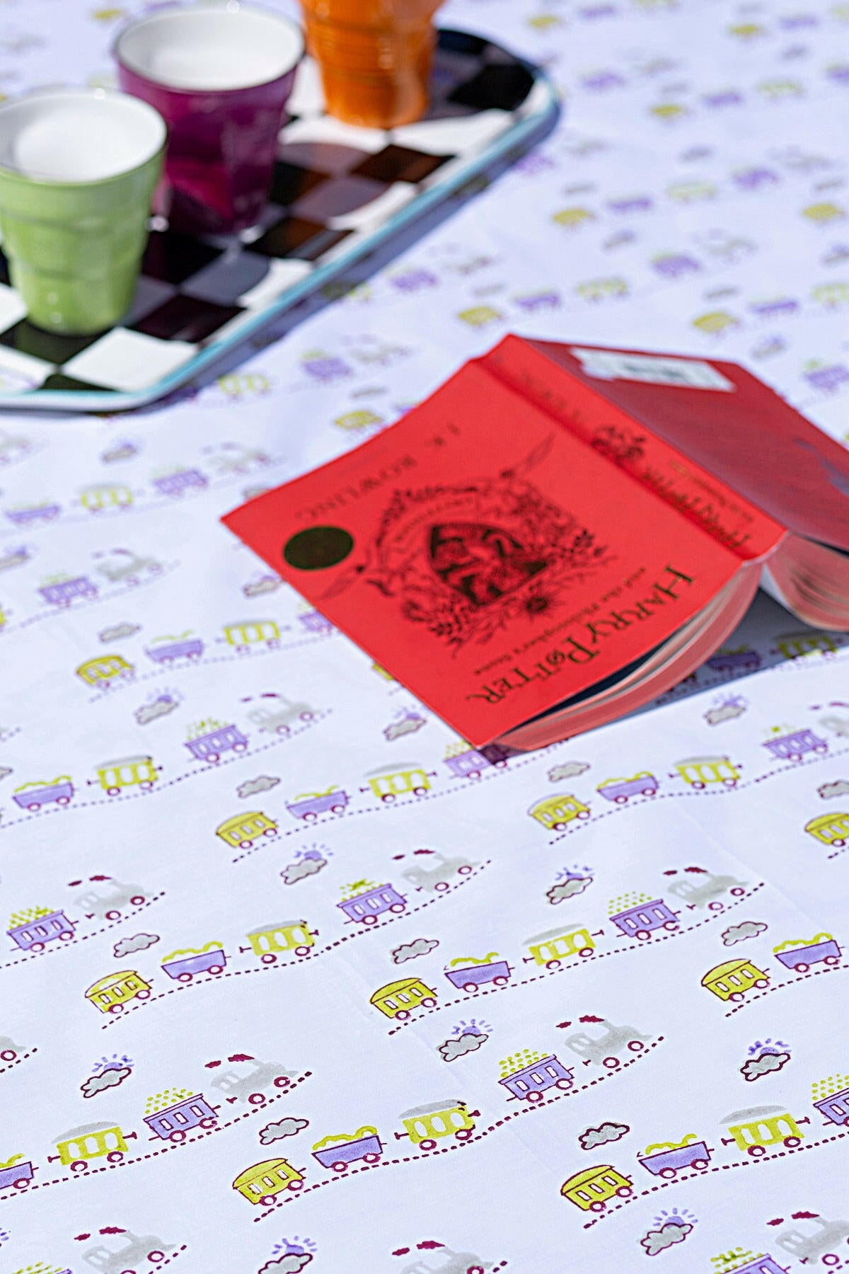 The Lilac Train Kids Bedsheet - Adya