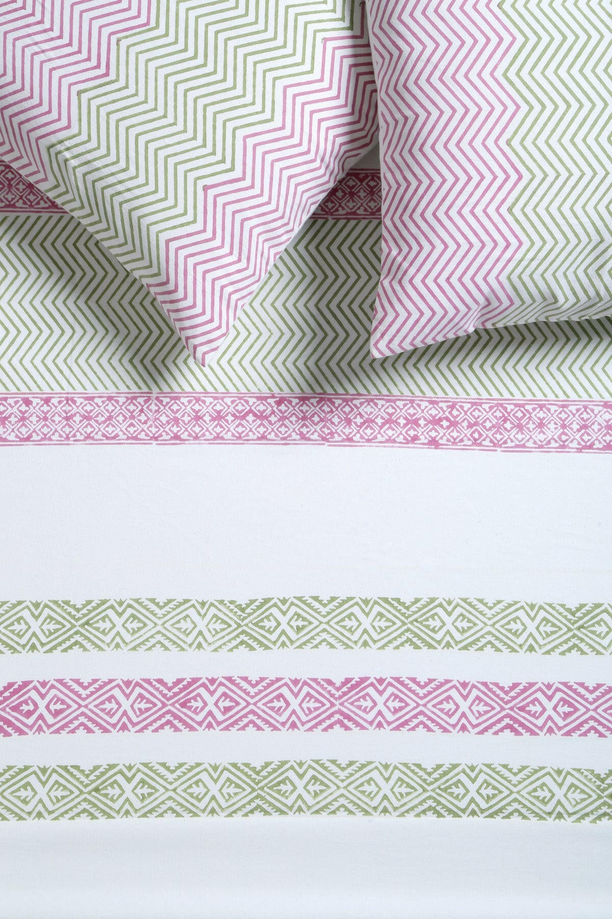 Olive Floral Cotton Bedcover