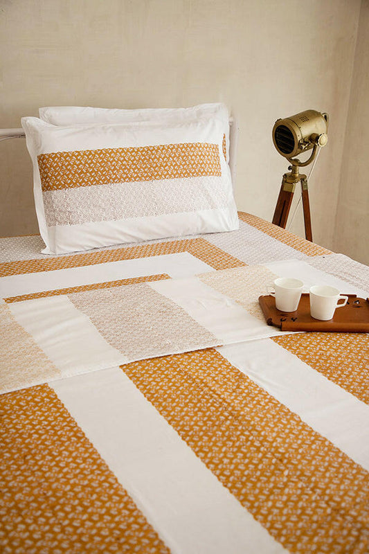 Caramel Brown Water Lotus Cotton Dohar