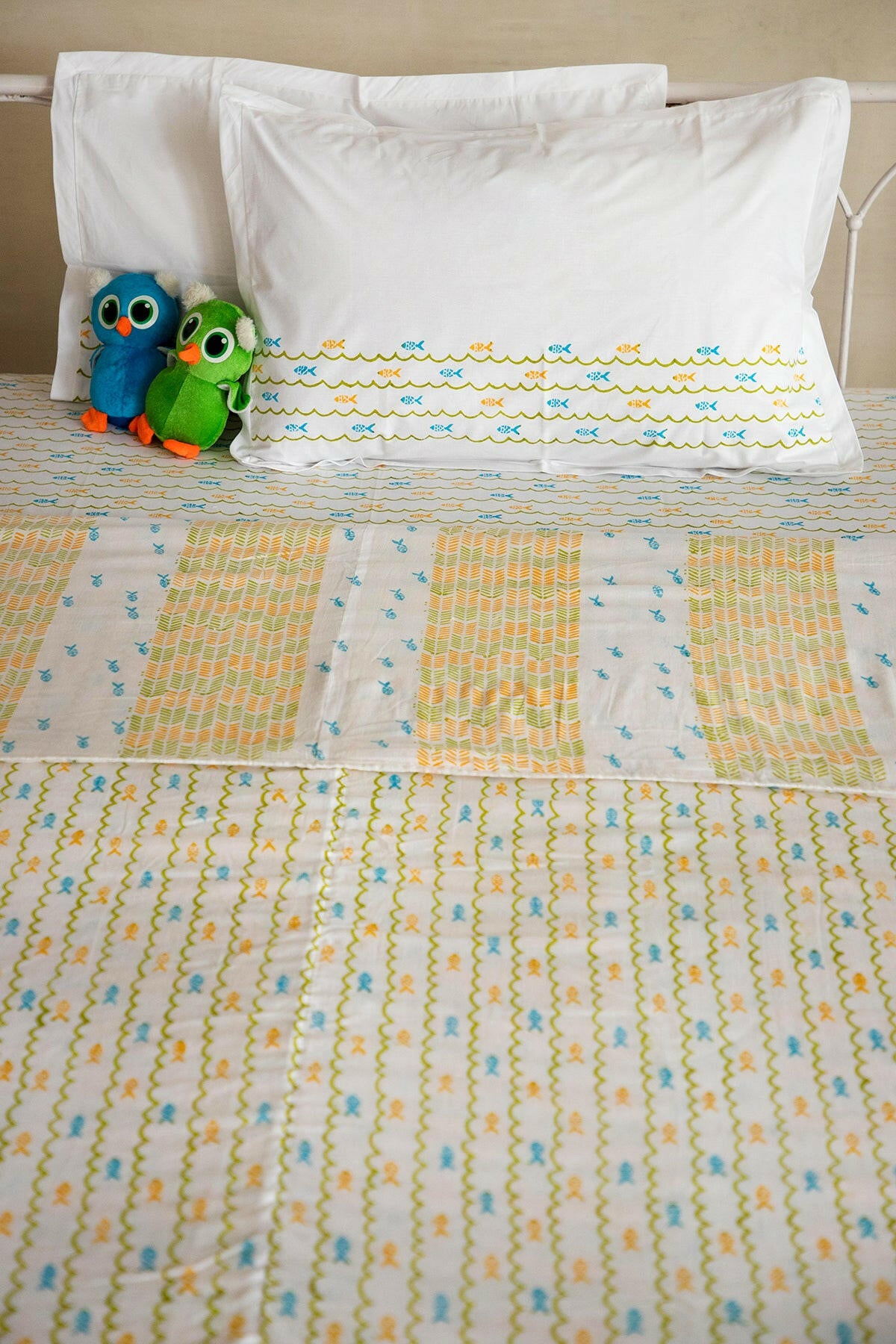 Olive Fish Kids Cotton Dohar